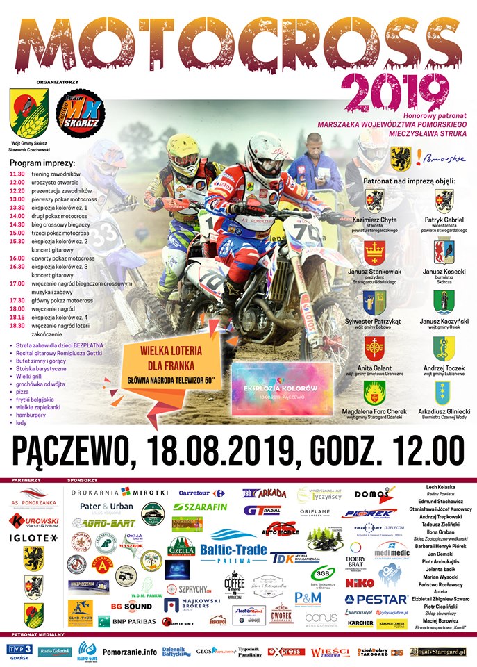 Motocross Pączewo 2019 - impreza pod patronatem Iglotex