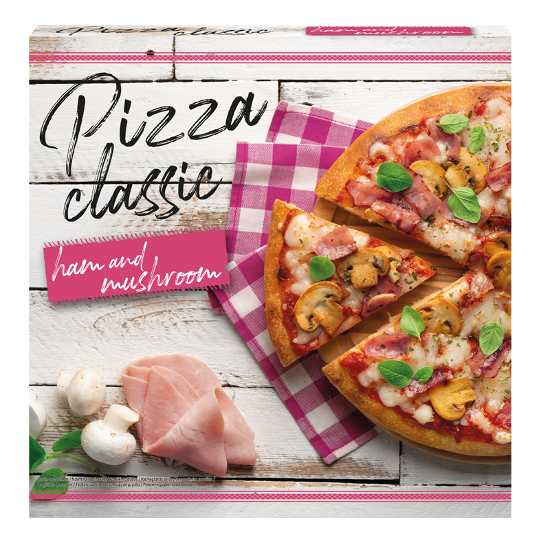 Pizza classic z szynką i pieczarkami