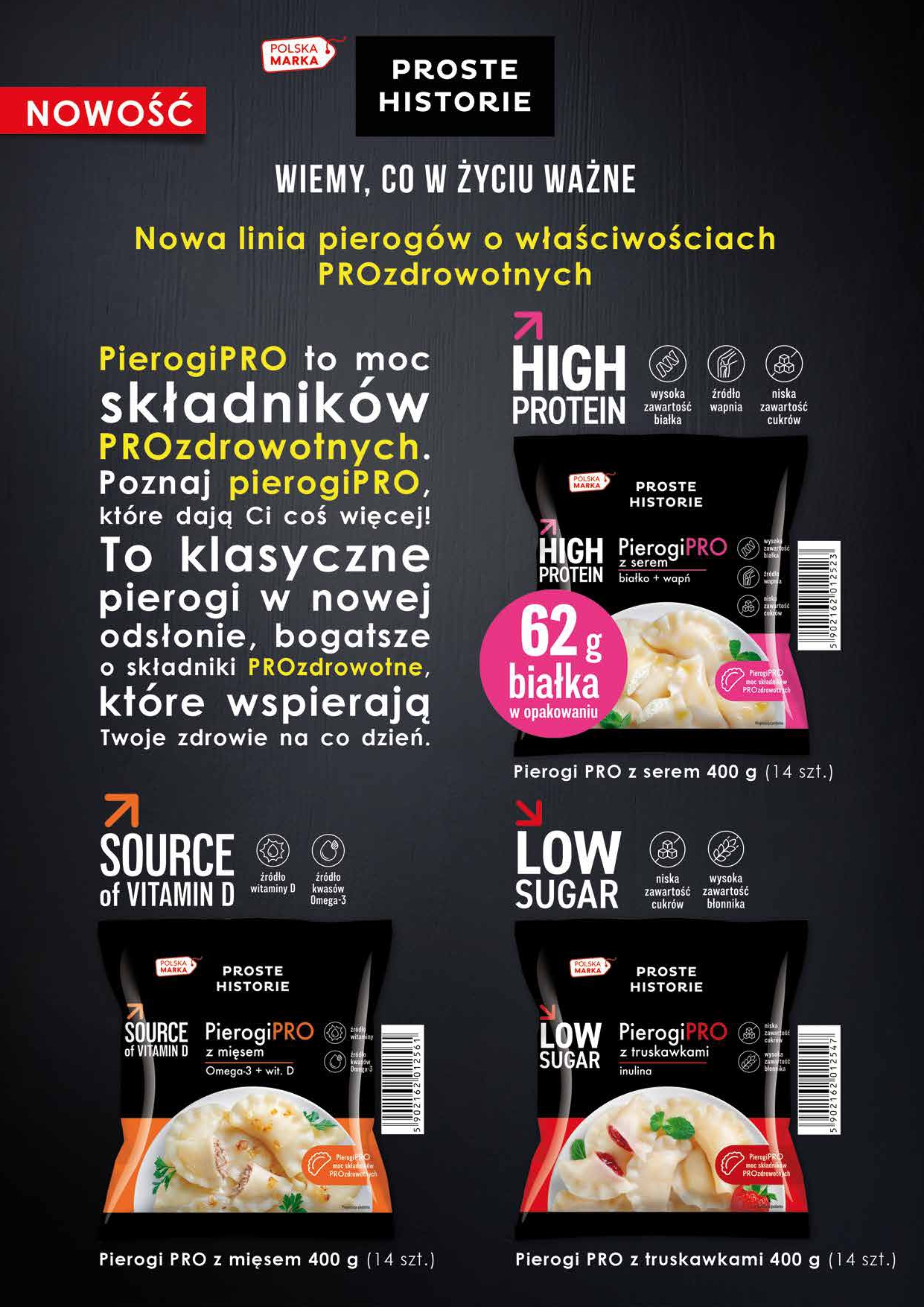 Innowacyjne produkty Proste Historie – dania HIGH PROTEIN i Pierogi PRO!