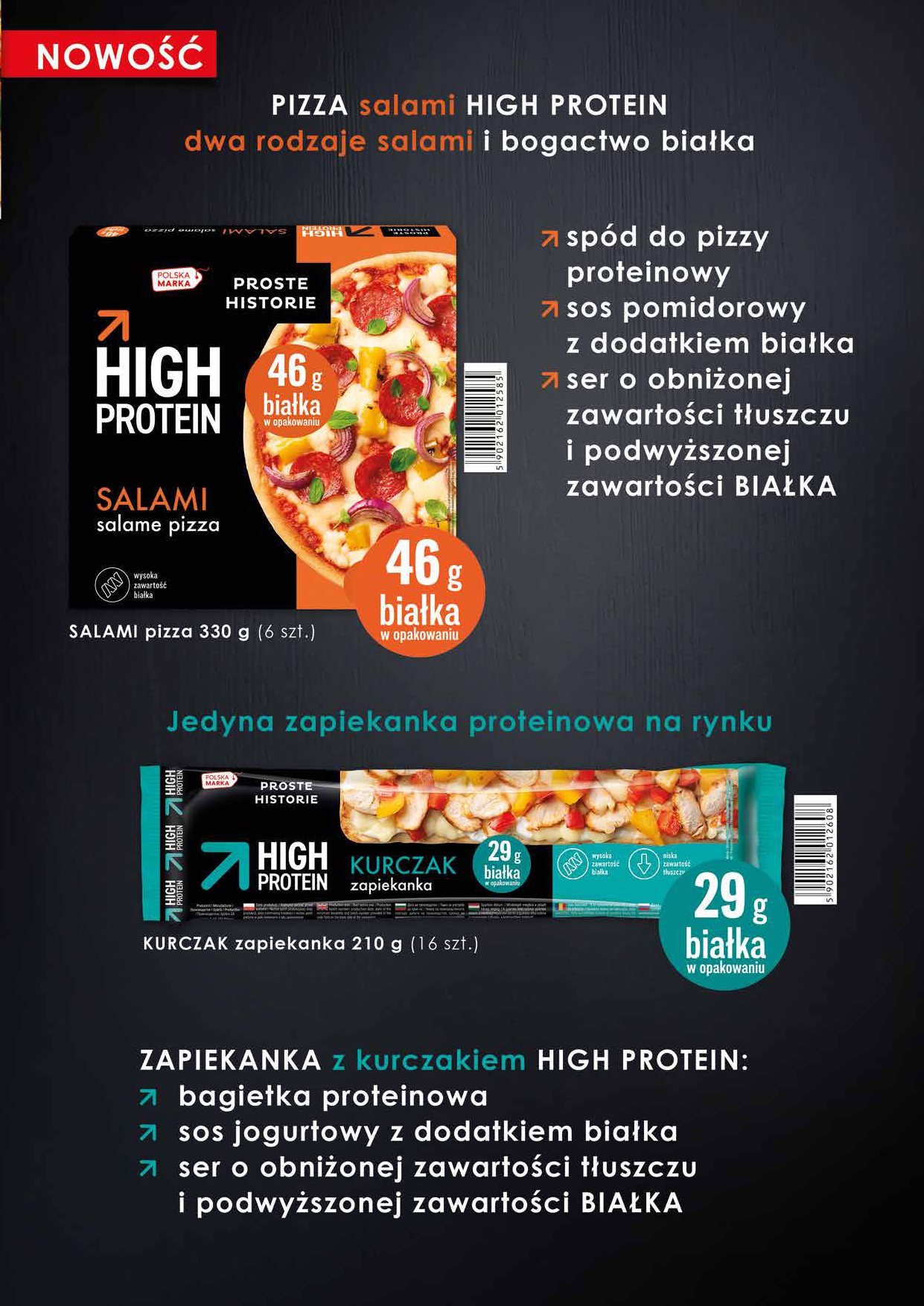 Innowacyjne produkty Proste Historie – dania HIGH PROTEIN i Pierogi PRO!